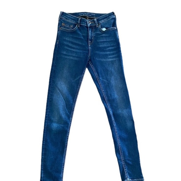 Jack Wills Ferham Super Skinny Crop Blue Denim Size 28 - Picture 13 of 13